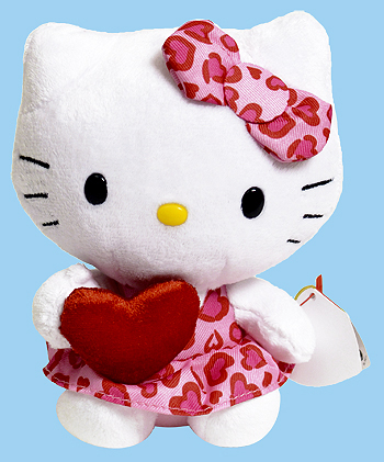 Hello Kitty (red heart, 2012) - cat - Ty Beanie Babies
