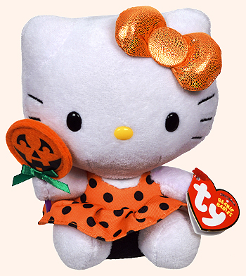 Hello Kitty (pumpkin lollipop) - cat - Ty Beanie Babies