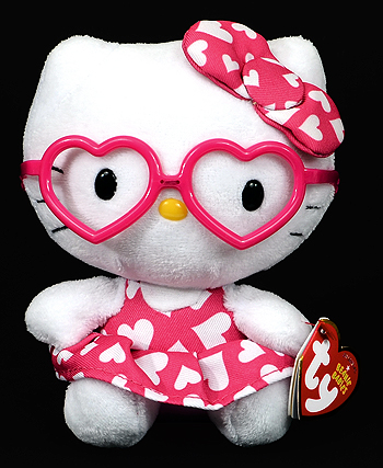 Hello Kitty (heart glasses) - cat - Ty Beanie Babies