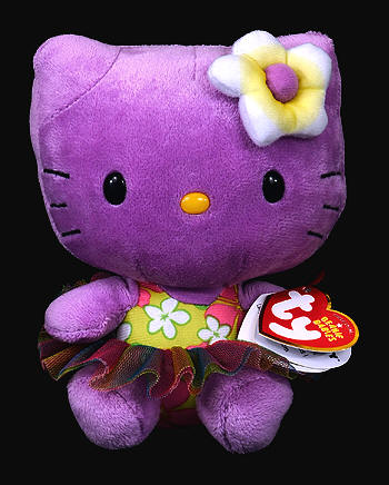 Hello Kitty (purple) - cat - Ty Beanie Babies