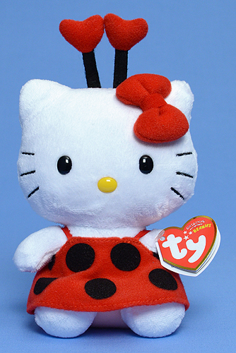 Hello Kitty (ladybug) - cat - Ty Beanie Babies