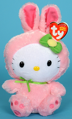Hello Kitty (bunny costume) - cat - Ty Beanie Babies