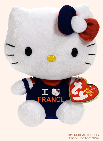 Hello Kitty (France) - cat - Ty Beanie Babies