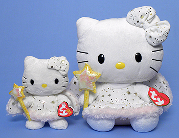 Hello Kitty (gold angel) Beanie Baby and Classic versions