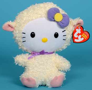 Hello Kitty (lamb costume) - cat - Ty Beanie Babies