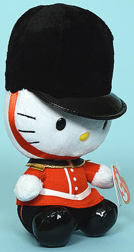 Hello Kitty (London Guard) - cat - Ty Beanie Baby