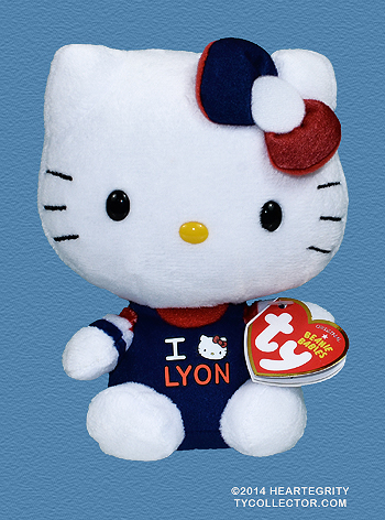 Hello Kitty (I Love Lyon) - cat - Ty Beanie Babies