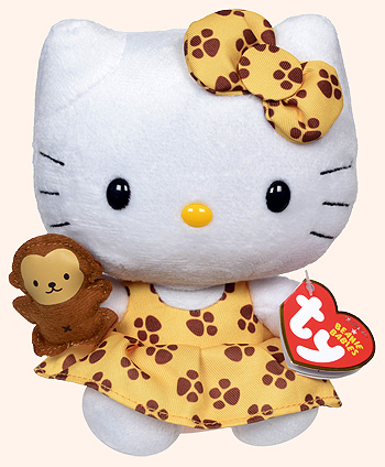 Hello Kitty (safari dress) - cat - Ty Beanie Babies