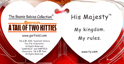 His Majesty (It's good to be king) - swing tag inside