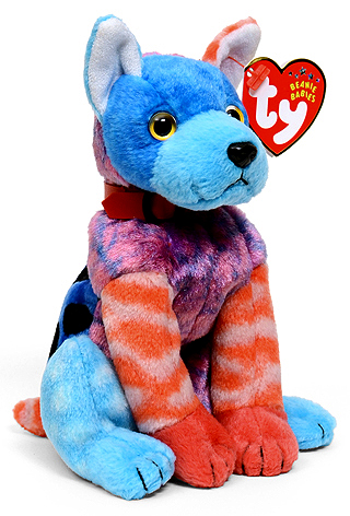 Hodge-Podge (red paws) - dog - Ty Beanie Babies