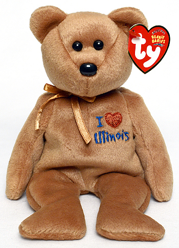 Illinois - bear - Ty Beanie Babies