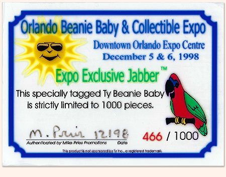 Jabber card from Orlando Expo, December 1998