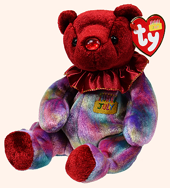 July (first birthday series) - bear - Ty Beanie Babies