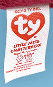Little Miss Chatterbox - tush tag front