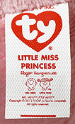 Little Miss Princess - tush tag front