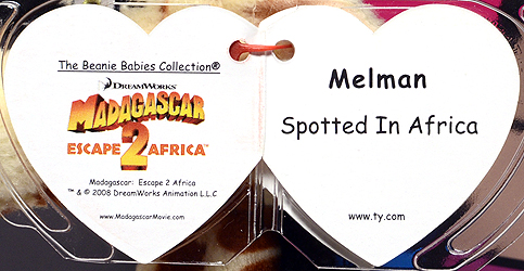 Melman (Madagascar 2) - swing tag inside