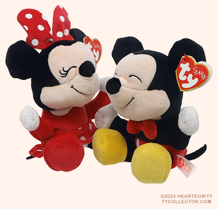 Minnie Mouse & Mickey - Ty Beanie Babies