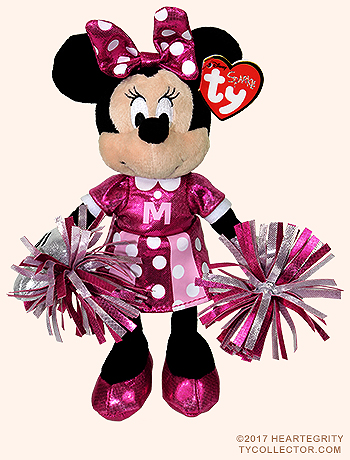 Minnie (cheerleader with pom-poms - mouse - Ty Beanie Babies