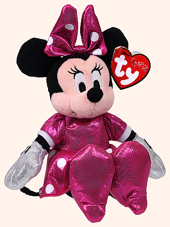 Minnie (pink dress, Disney Sparkle) - Ty Beanie Babies