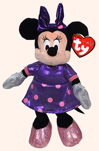 Minnie (purple dress, Disney Sparkle) - mouse - Ty Beanie Babies