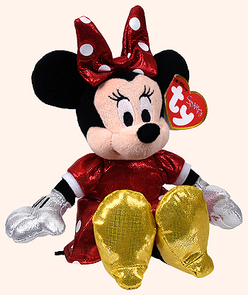 Minnie (red dress, Disney Sparkle) - mouse - Ty Beanie Babies