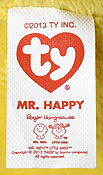 Mr. Happy - tush tag front