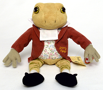 The Tale of Mr. Jeremy Fisher (gold thread) - frog - Ty Beanie Baby