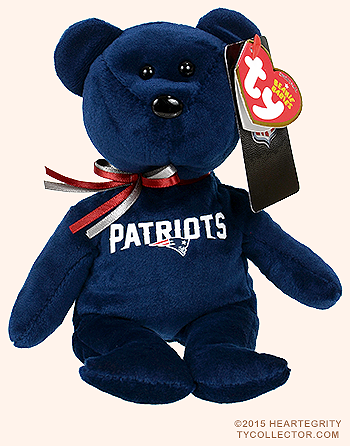 New England Patriots - bear - Ty Beanie Babies