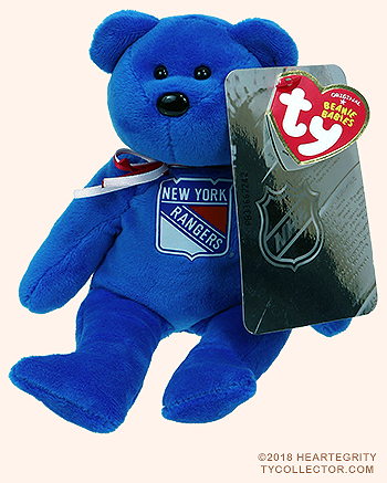 New York Rangers - bear - Ty Beanie Babies