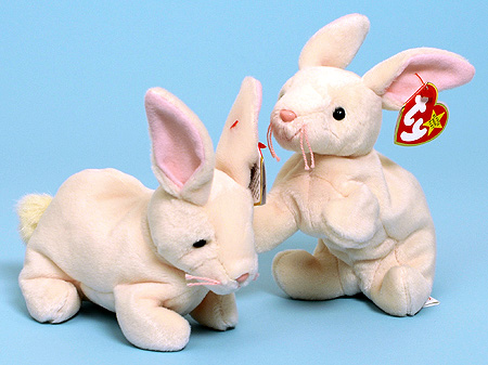 Nibbler bunny rabbits - Ty Beanie Babies