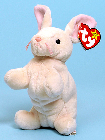 Nibbler (frowning) - rabbit - Ty Beanie Babies