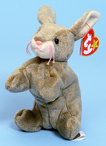 Nibbly (frowning) - rabbit - Ty Beanie Babies