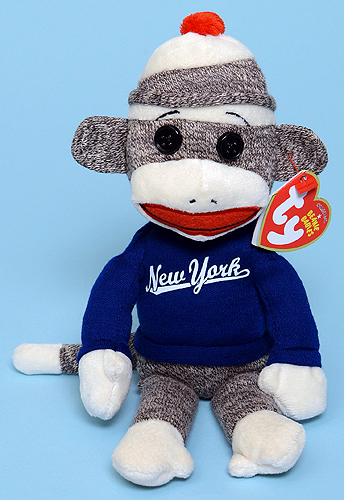 NY Sock Monkey - Ty Beanie Babies