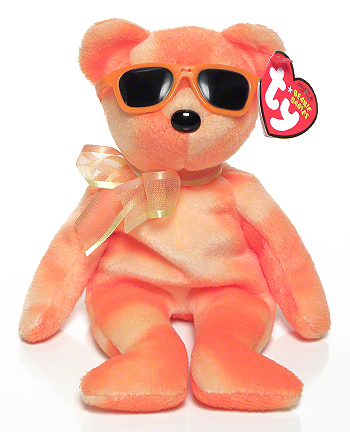 Orange Ice - bear - Ty Beanie Babies