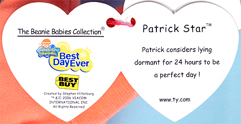 Patrick Star (Best Day Ever) - Best Buy exclusive swing tag inside