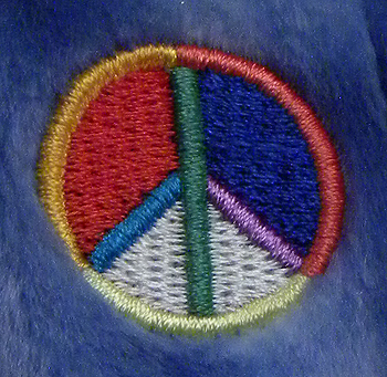 Peace symbol detail