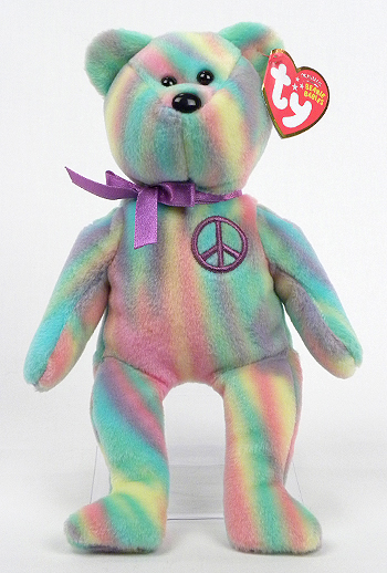 Peace (third version) - bear - Ty Beanie Baby