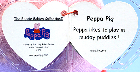 Peppa Pig - swing tag inside