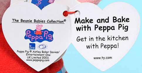 Make and Bake with Peppa Pig - swing tag inside