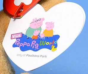 Paultons Park swing tag front