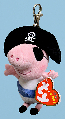 Pirate George (key-clip) - pig - Ty Beanie Babies