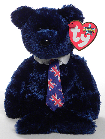 Pops (UK necktie oddity) - Bear - Ty Beanie Babies