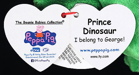 Prince Dinosaur - swing tag inside