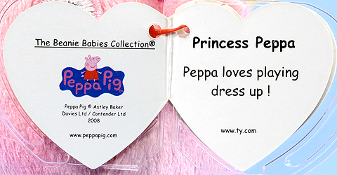 Princess Peppa - swing tag inside