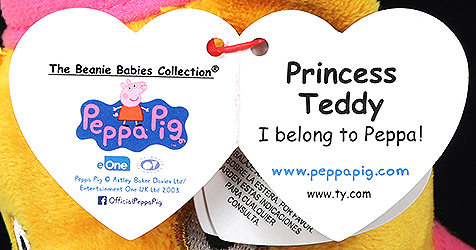 Princess Teddy - swing tag inside