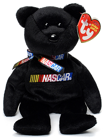 Racer (black) - bear - Ty Beanie Babies