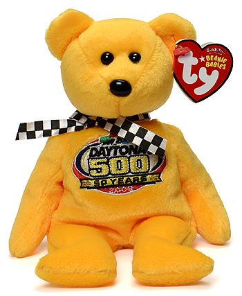 Racing Gold (gold) - bear - Ty Beanie Babies