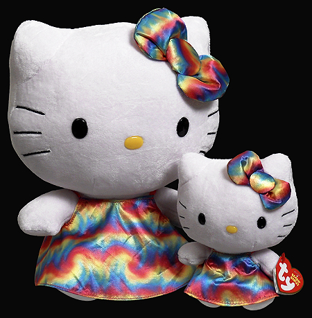 Hello Kitty (rainbow dress) - Beanie Baby and Buddy versions