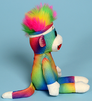 Rainbow Sock Monkey - Ty Beanie Babies