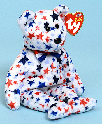 Red, White & Blue - bear - Ty Beanie Baby